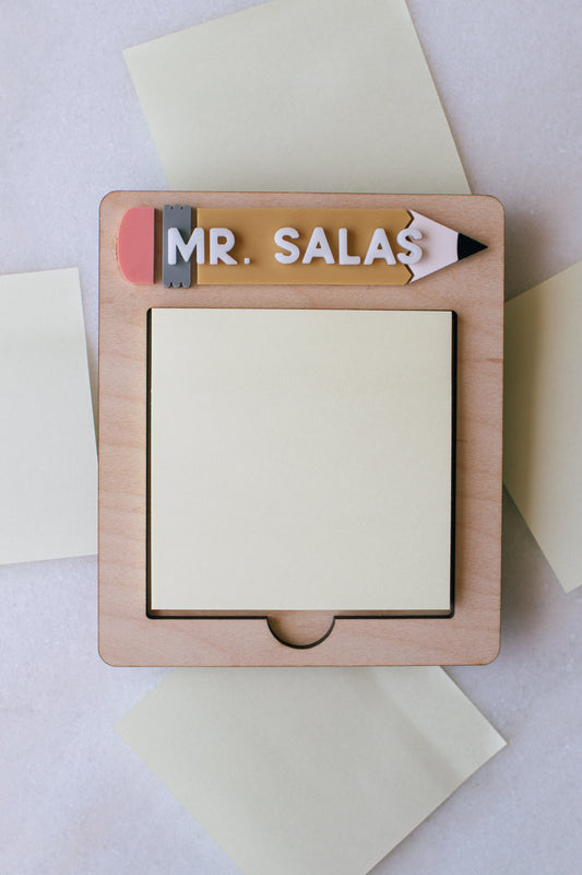 Personalized Post It Holder