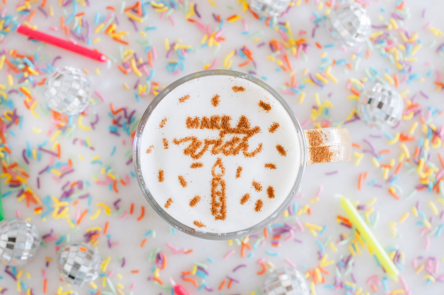 Make a Wish Latte Art Stencil