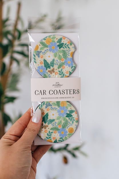 Butterfly Garden Car Coasters