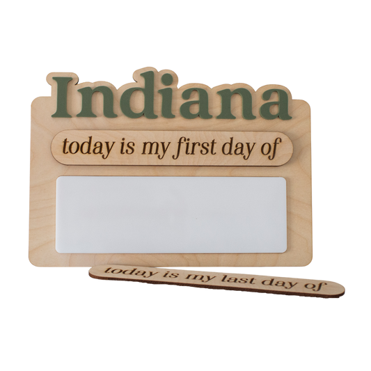 Personalized First Day of School Sign