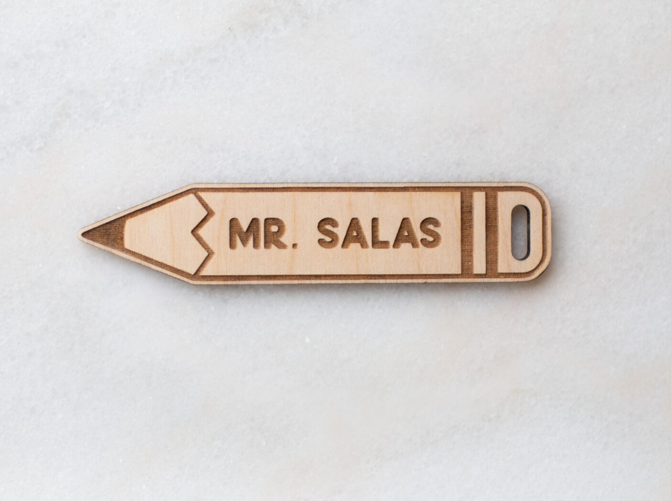 Personalized Pencil Teacher Tags