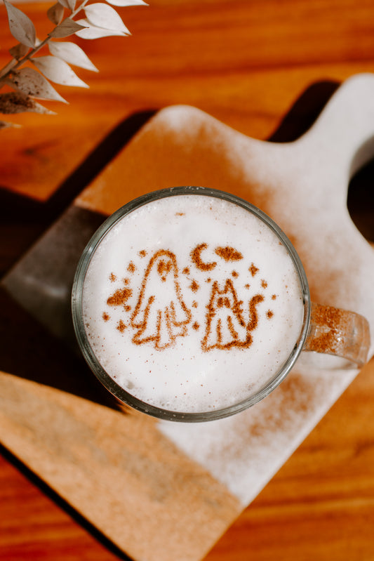 Spooky Night Out Latte Art Stencil