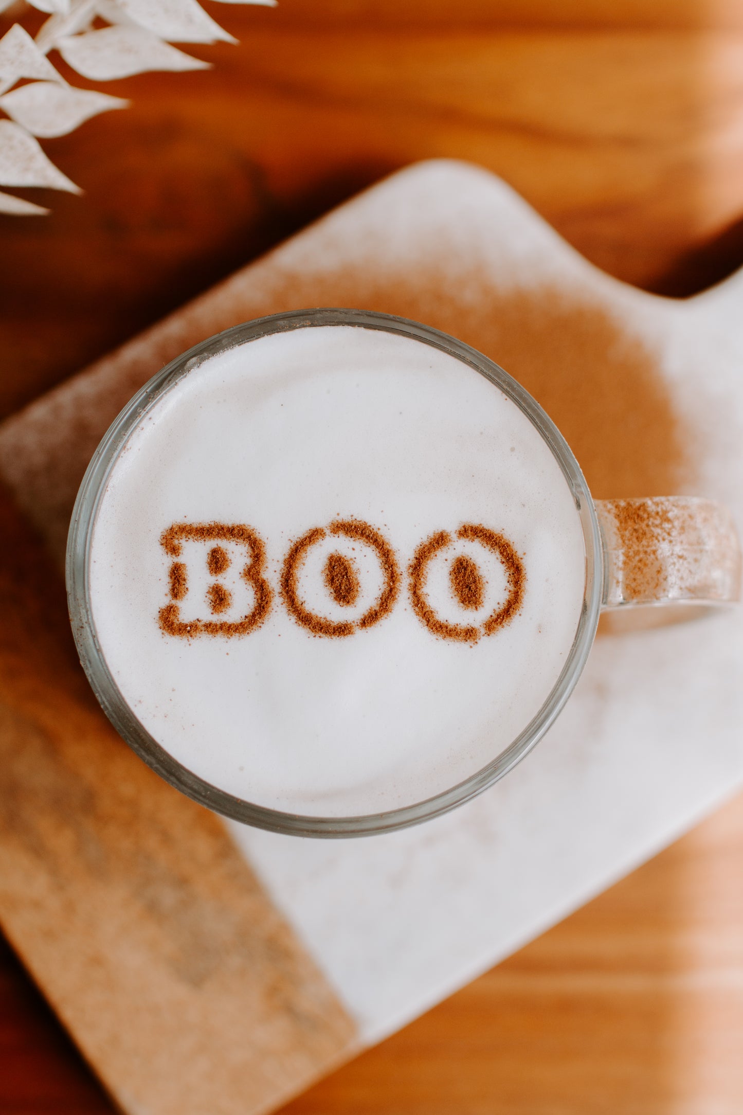 BOO Latte Art Stencil