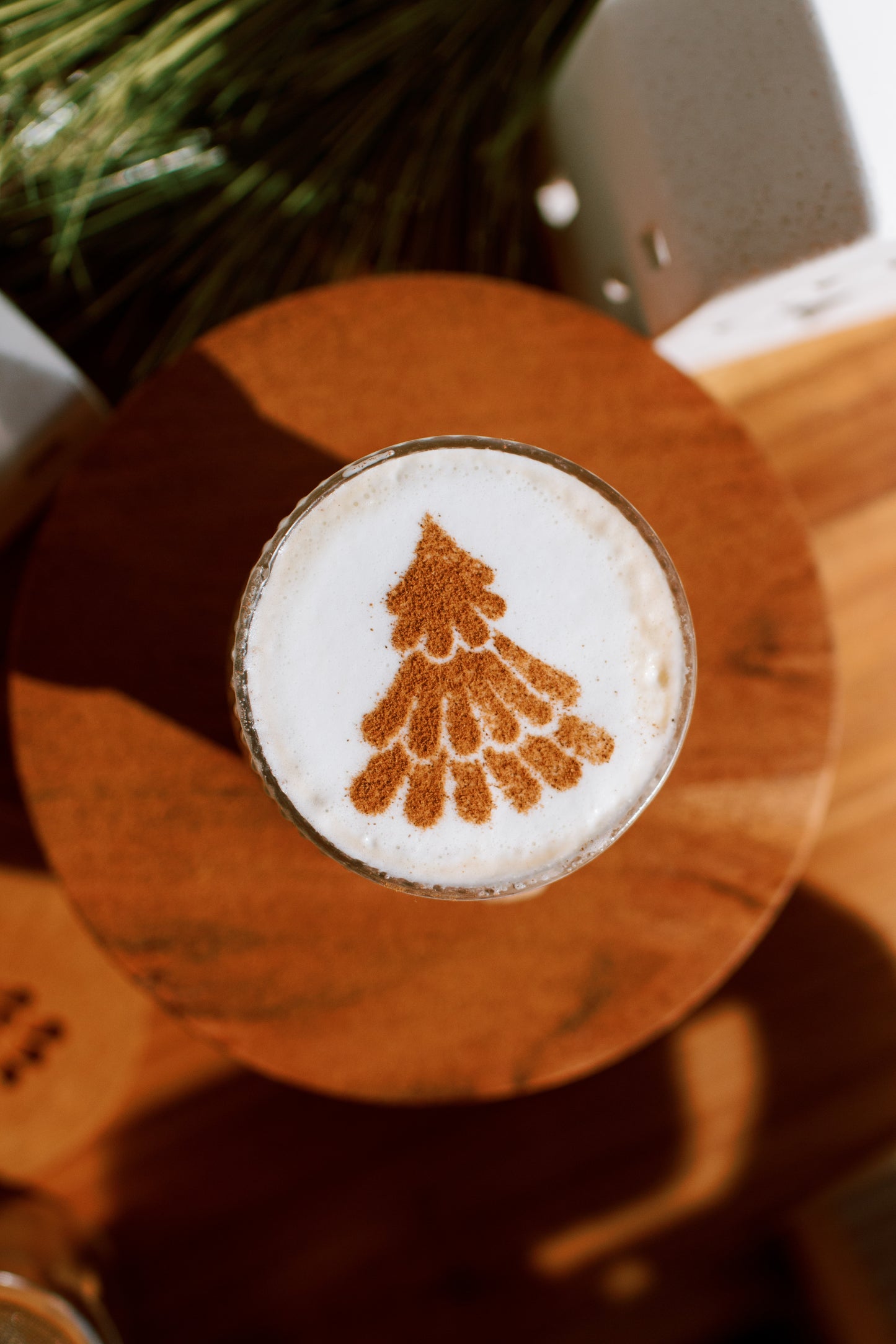 Christmas Tree Latte Art Stencil