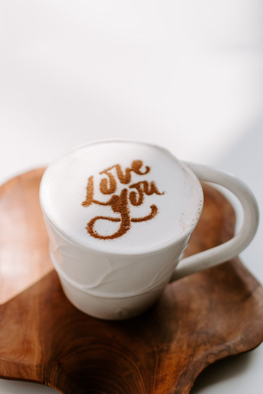 Love You Latte Art Stencil
