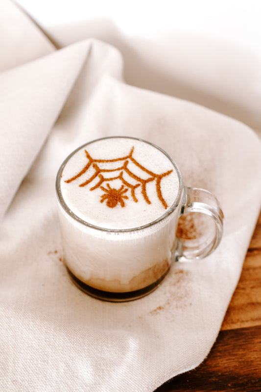 Spiderweb Latte Art Stencil